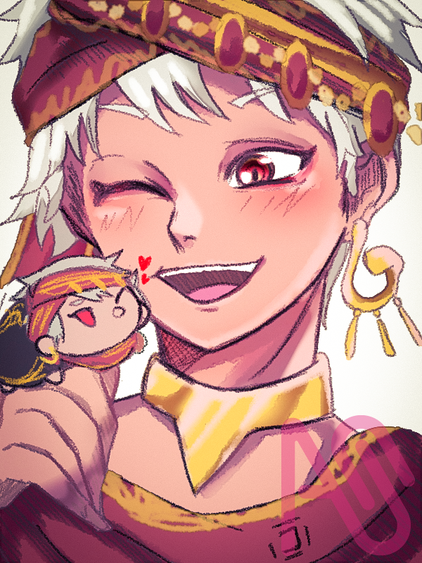 ツムステカリム当たったよー記念絵 Illust of コカリス fanart game male boy Disney Twisted-Wonderland KalimAl-Asim ツイステイラスト