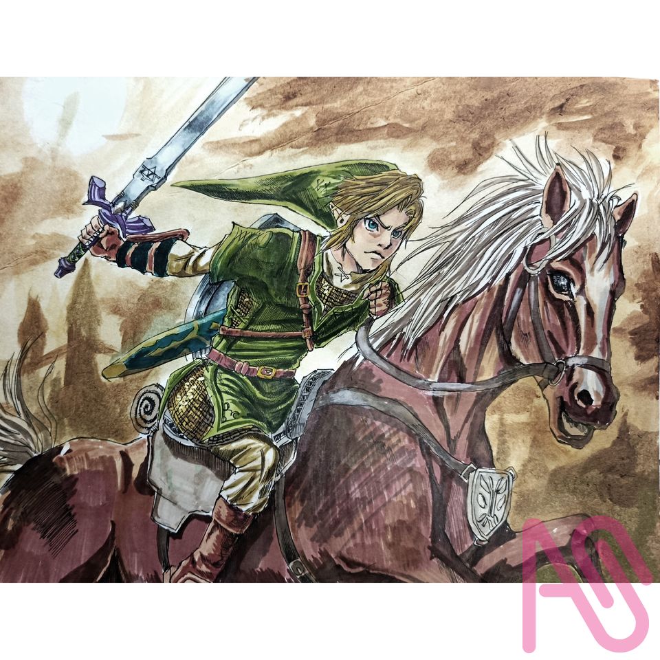 Fanart The legend of Zelda 2019 Illust of D fanart illustration art anime character manga handdrawn TheLegendofZelda alcoholmarkers