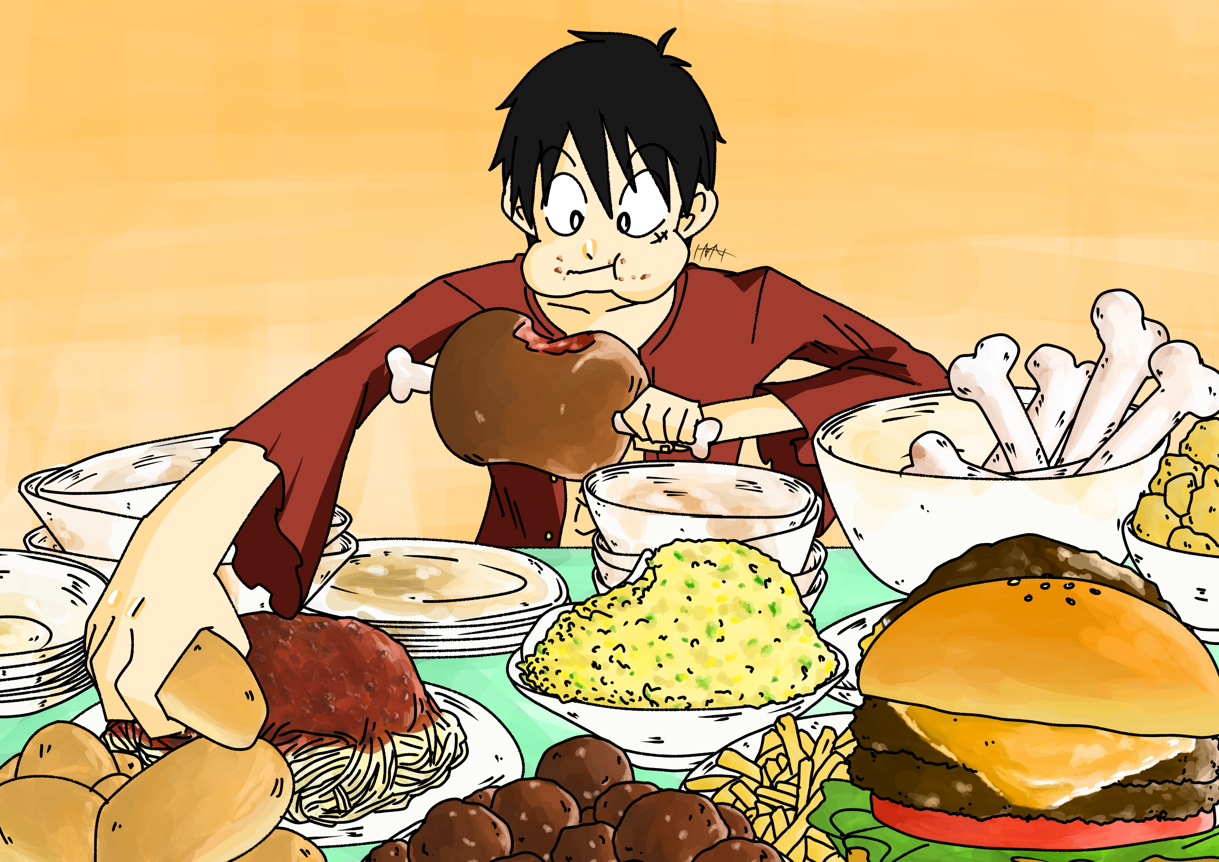 いっぱい 食べる