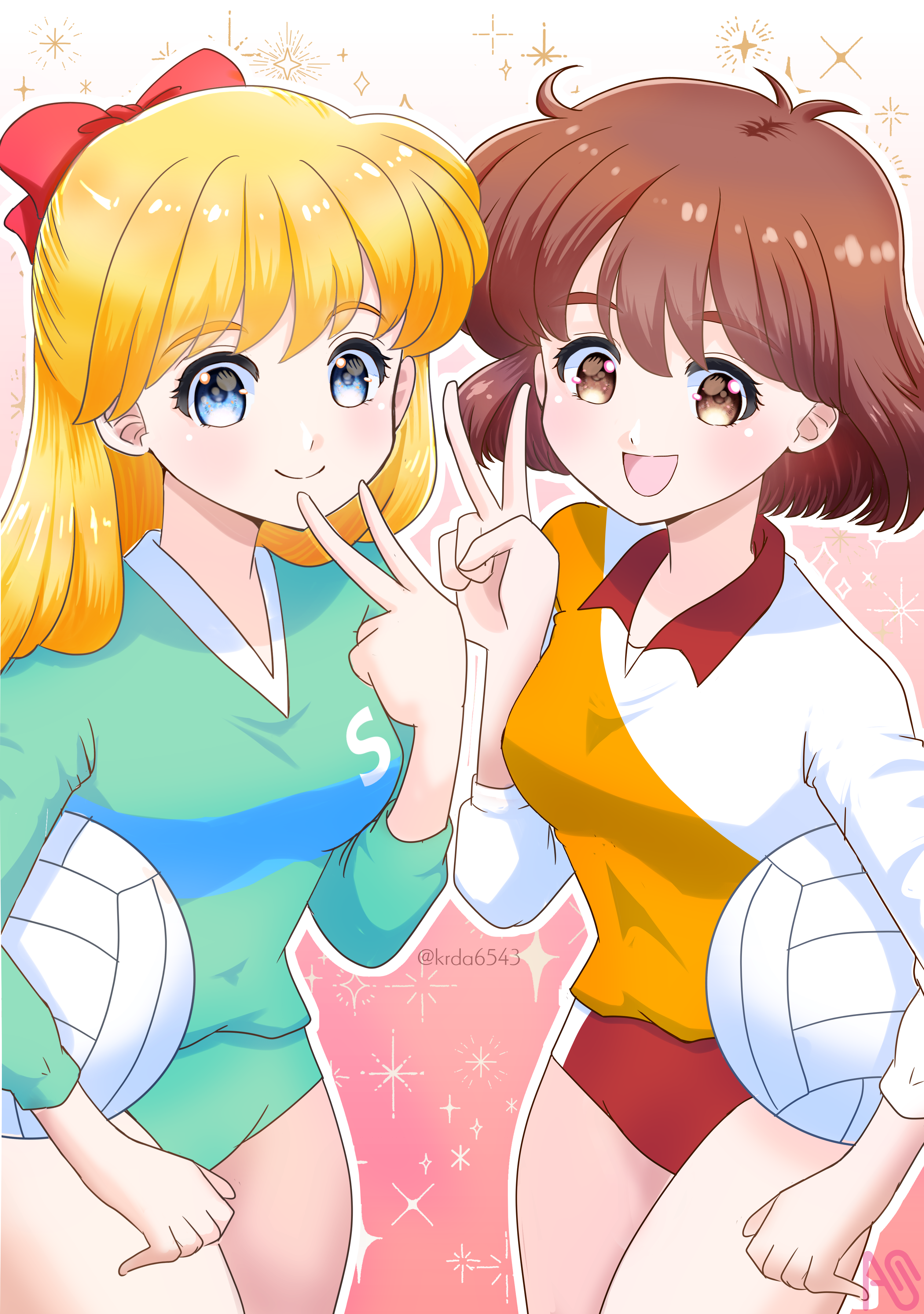 愛野美奈子ちゃんと松永ともみちゃん 黒だ - Illustrations ART street