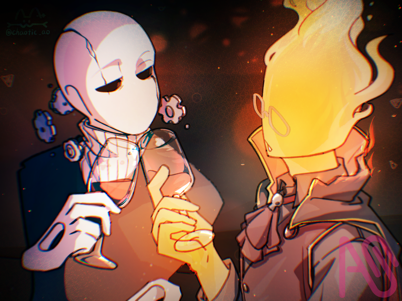 🎃ℍ𝔸ℙℙ𝕐 ℍ𝔸𝕃𝕃𝕆𝕎𝔼𝔼ℕ 🎃 part.1 Illust of 嗷嗷嗚 painting undertale 電繪 Helloween