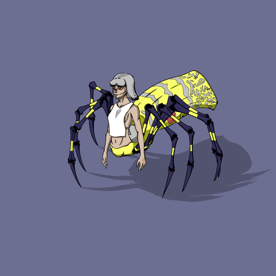 Half Spider Human Hybrid