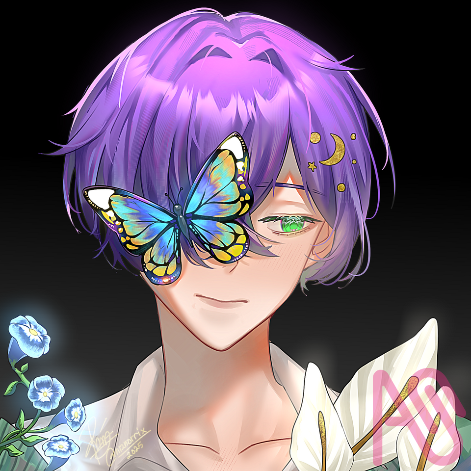 My Oc Shion Illust of Niz Norrix cute butterfly boy oc medibang