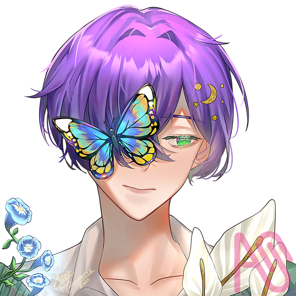 My Oc Shion Illust of Niz Norrix cute butterfly boy oc medibang