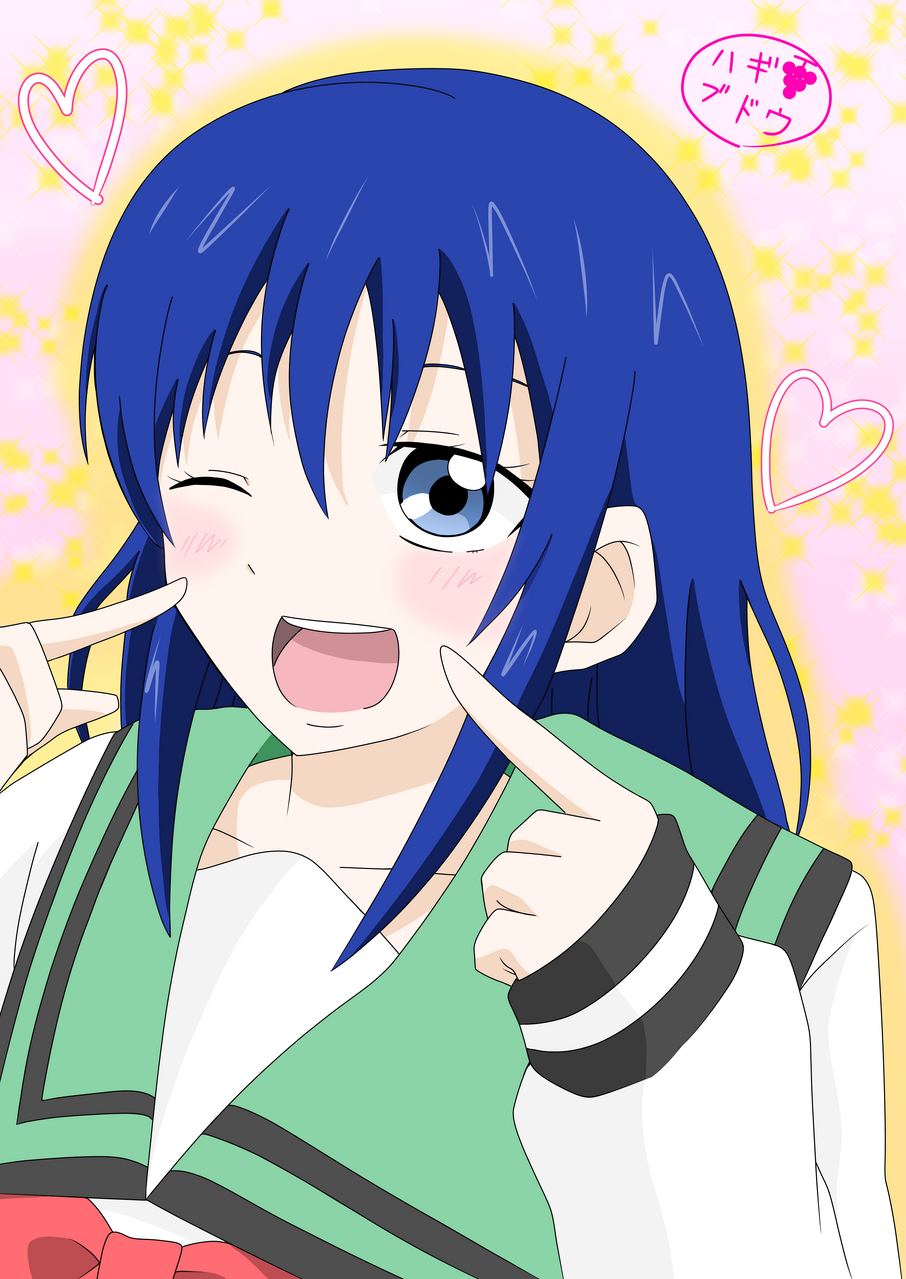 ヒッサツ♡エンジェルウインク Illust of ハギブドウ medibangpaint girl fanart anime smile 斉木楠雄のΨ難