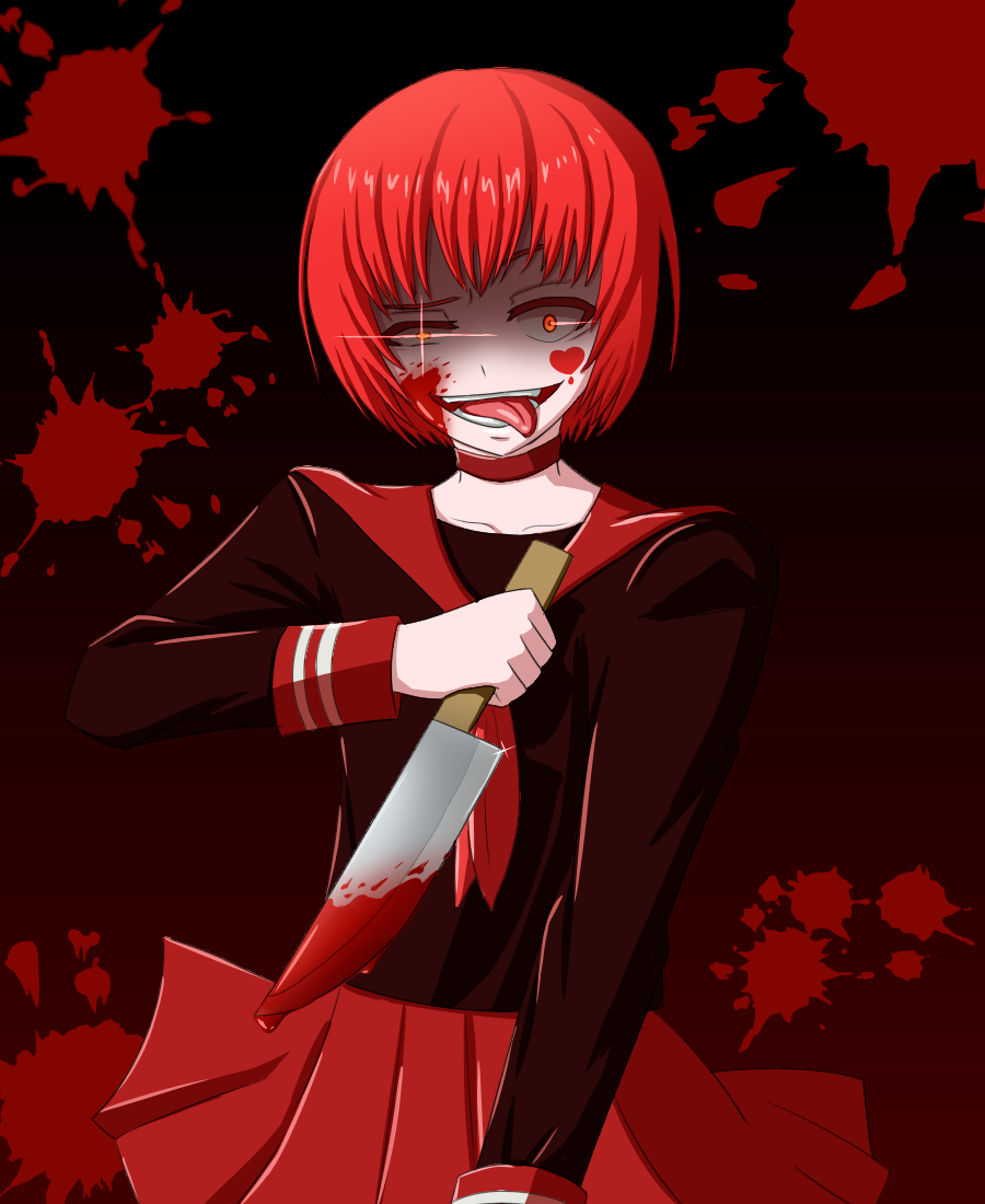 オリキャラ二次創作 ゆなこさん家の狂気ガール 血表現注意 紫炎 イラスト Art Street アートストリート オリキャラ二次創作 ゆなこさん家の狂気ガール 血表現注意 紫炎 イラスト Art Street アートストリート