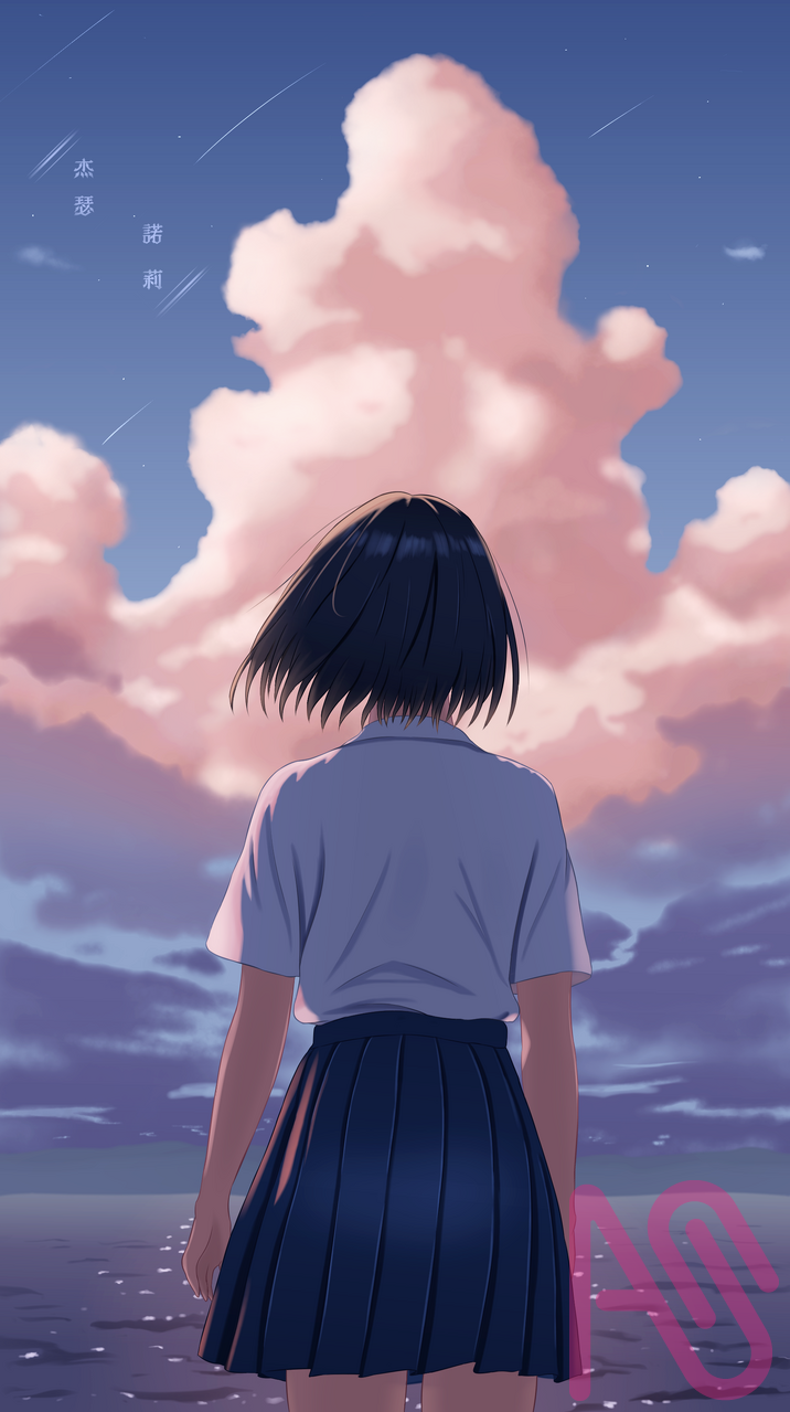 陰霾 Illust of 杰瑟諾莉 girl sky original MediBangPaintPro 大海 雲朵