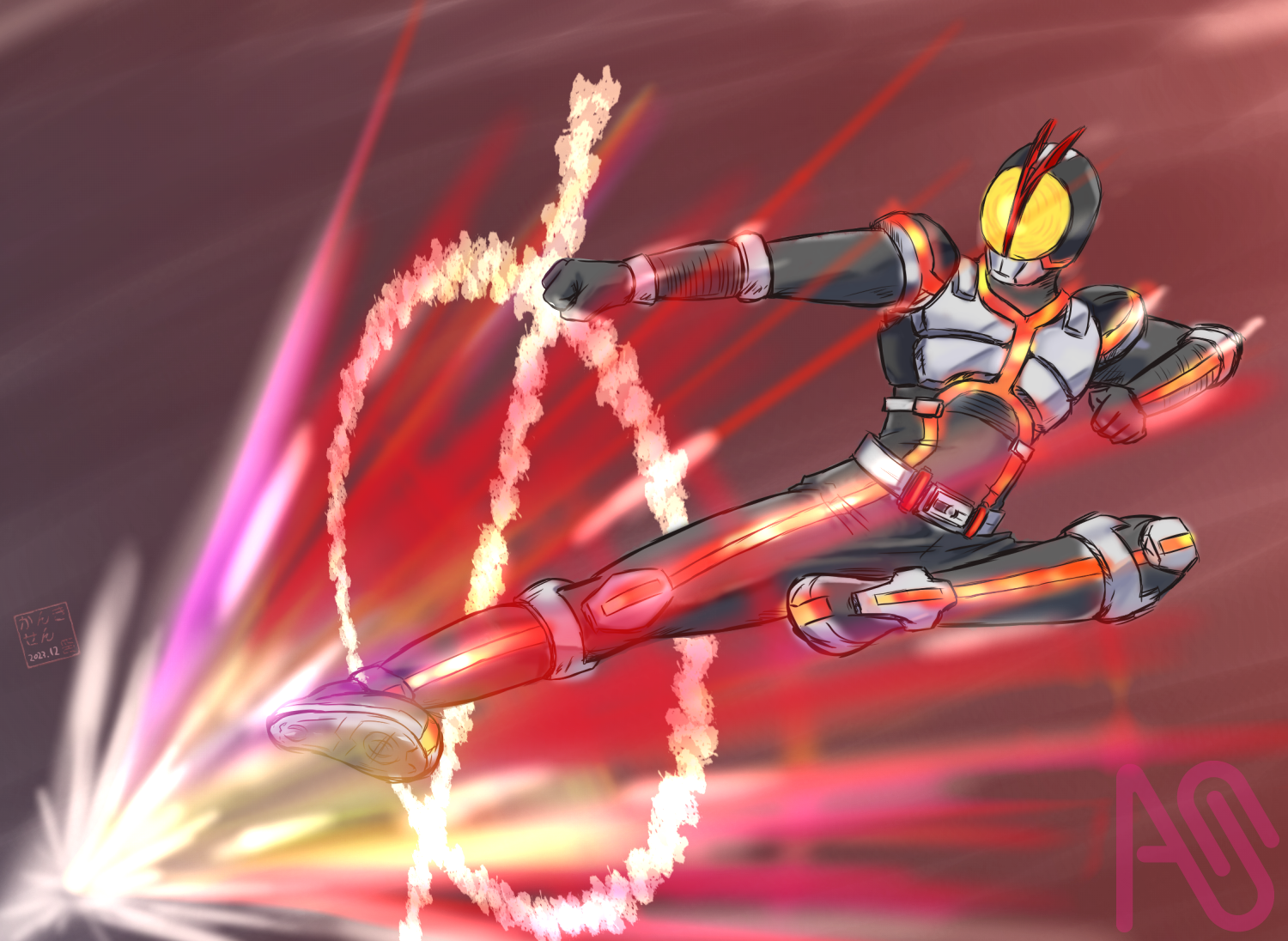 ◆戦場にて…◆手描きイラスト Yahoo!オークション - 同人手描きイラスト 変幻戦忍アスカ 水仙