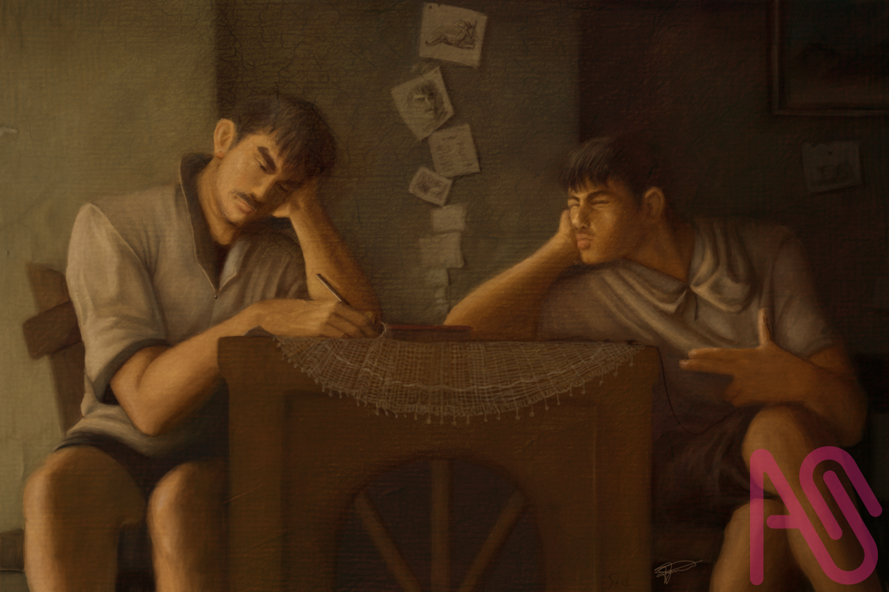 The Distant Kiss Illust of licherionijiro (リチェリオ・ニジロ) oc vintage classicalpainting licherio