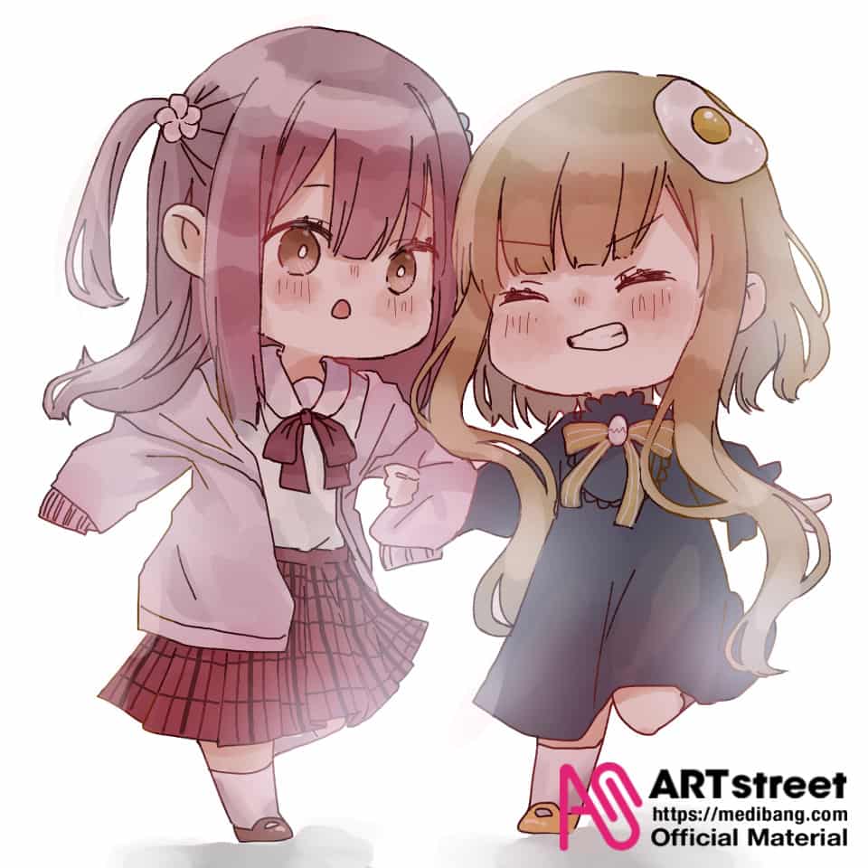 仲良し Shano Pirika Illustrations Art Street