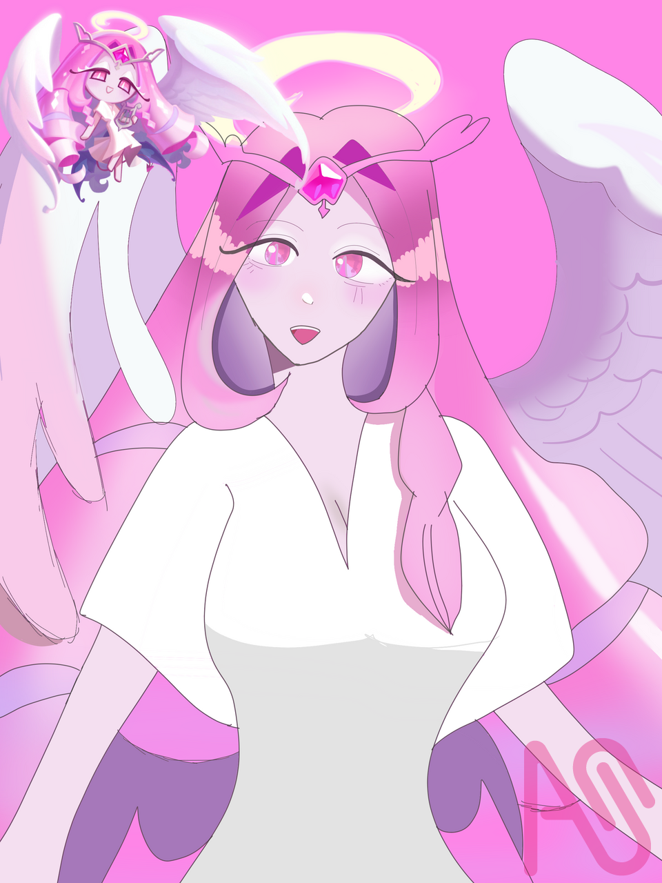 Eternal sugar cookie Illust of Linea Personification humanized ugly