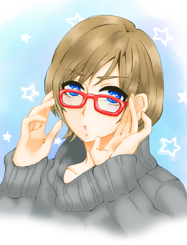 甘栗と赤眼鏡 ゆるさん イラスト Art Street アートストリート