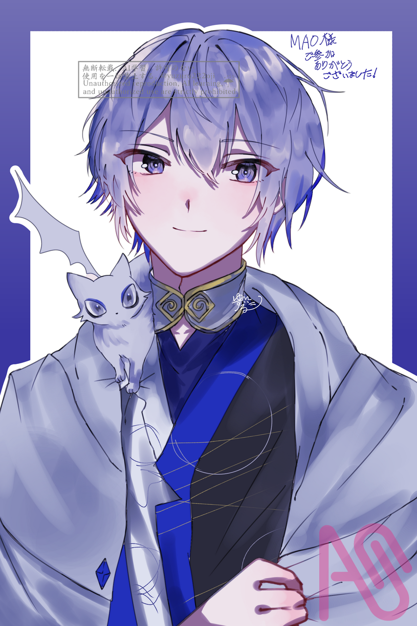 代選お礼① Illust of 御傘謙/お爺 レオン AceAttorney 綾里真宵 にじさんじ 代選お礼 小柳ロウ