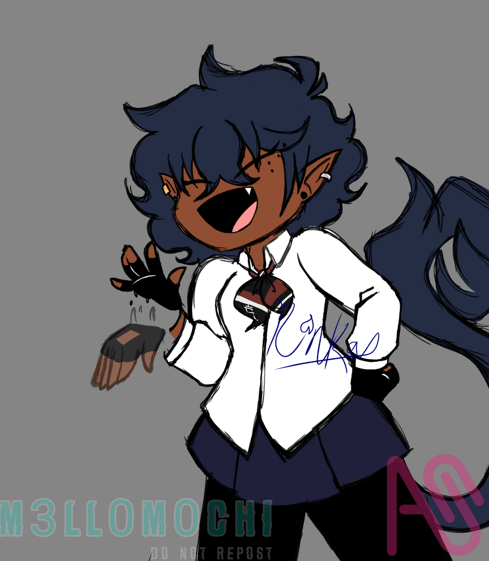 RINSONAA  Illust of Rin RinOkumura BlueExorcist M3LL0M0CHI aoex