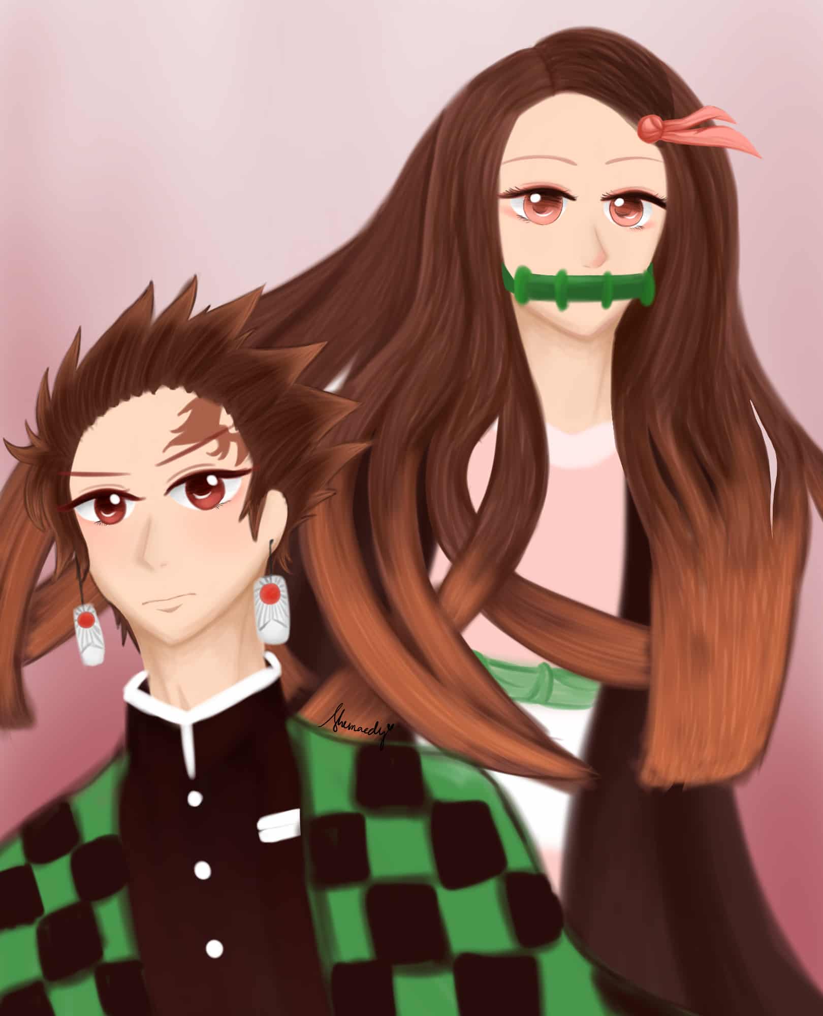 Kamado Siblings Shemae - Illustrations ART street