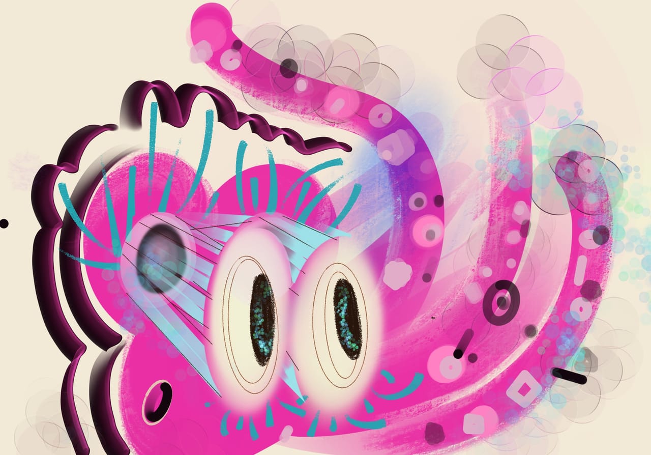 可爱的波泡章鱼兽 皮皮 イラスト Art Street アートストリート