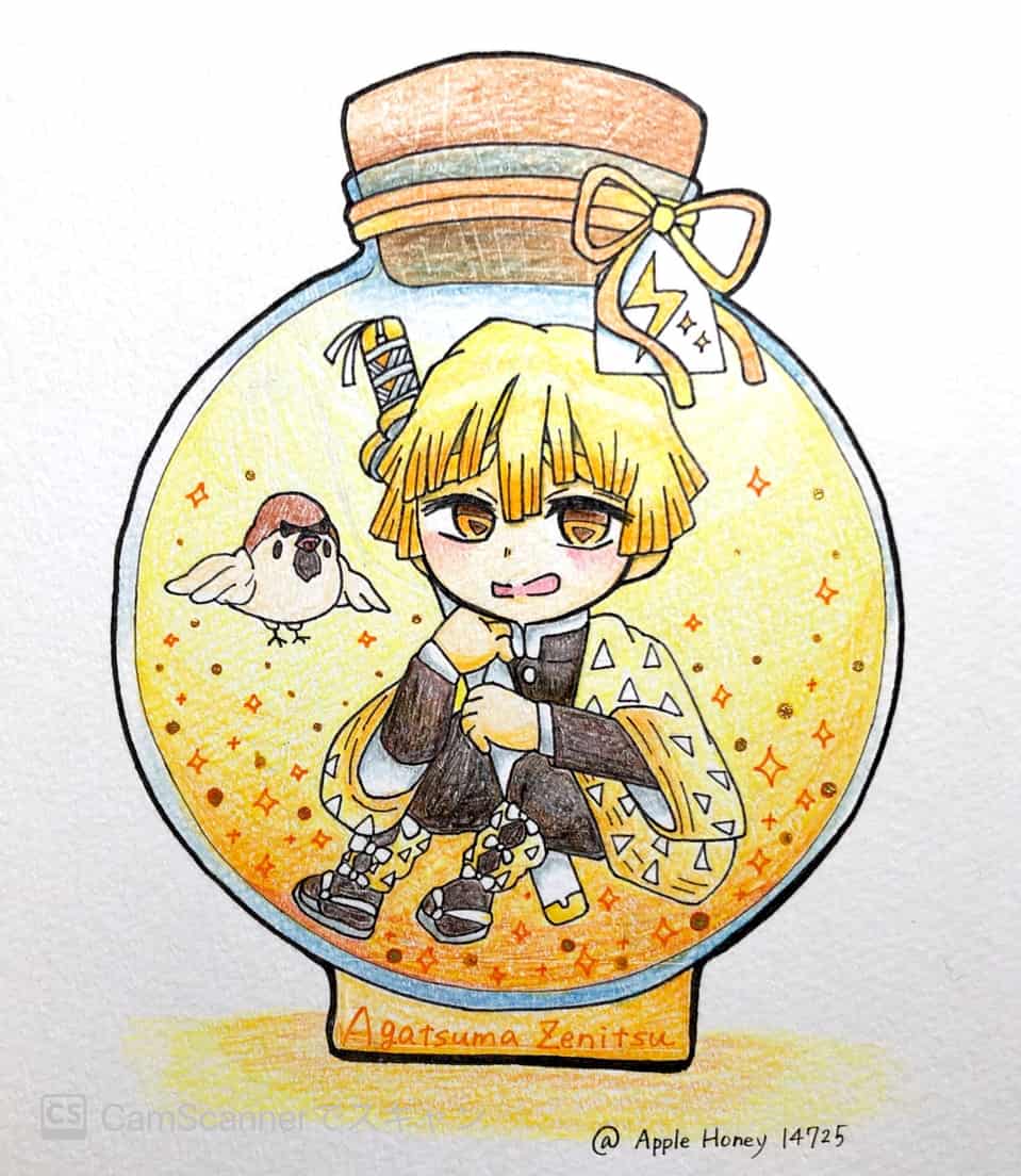 我妻善逸 ボトル 月楓星恋 イラスト Art Street アートストリート