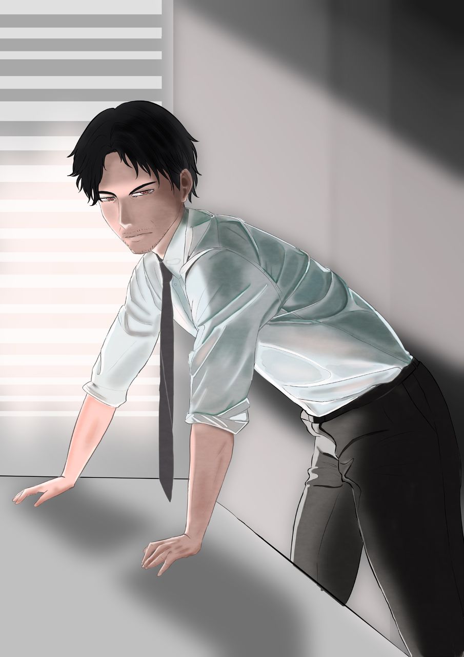 光影練習 Illust of Mikar original 人物 oc practice handsome 大叔 光影 男生 胡子