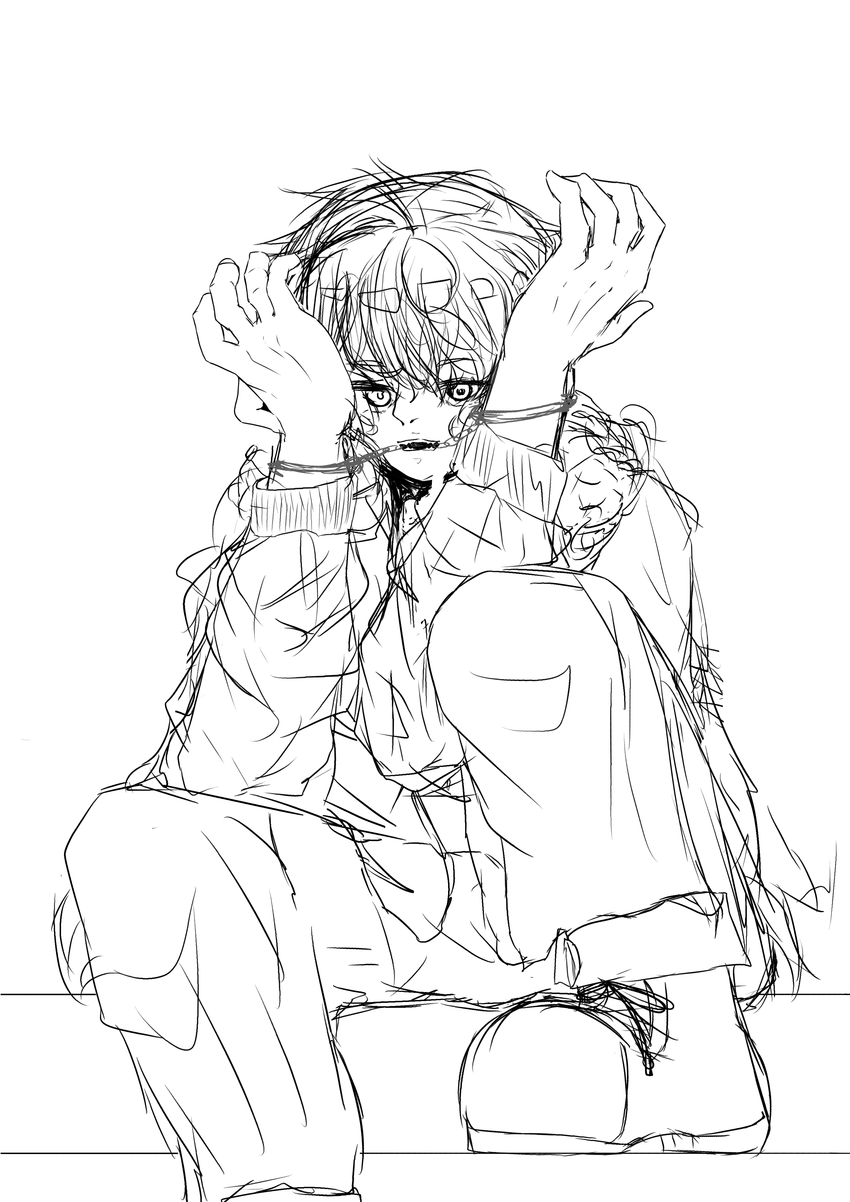 ラフやるから誰か描いてーーーー スタリン お味噌汁崇拝 お餅ーー Illustrations Art Street