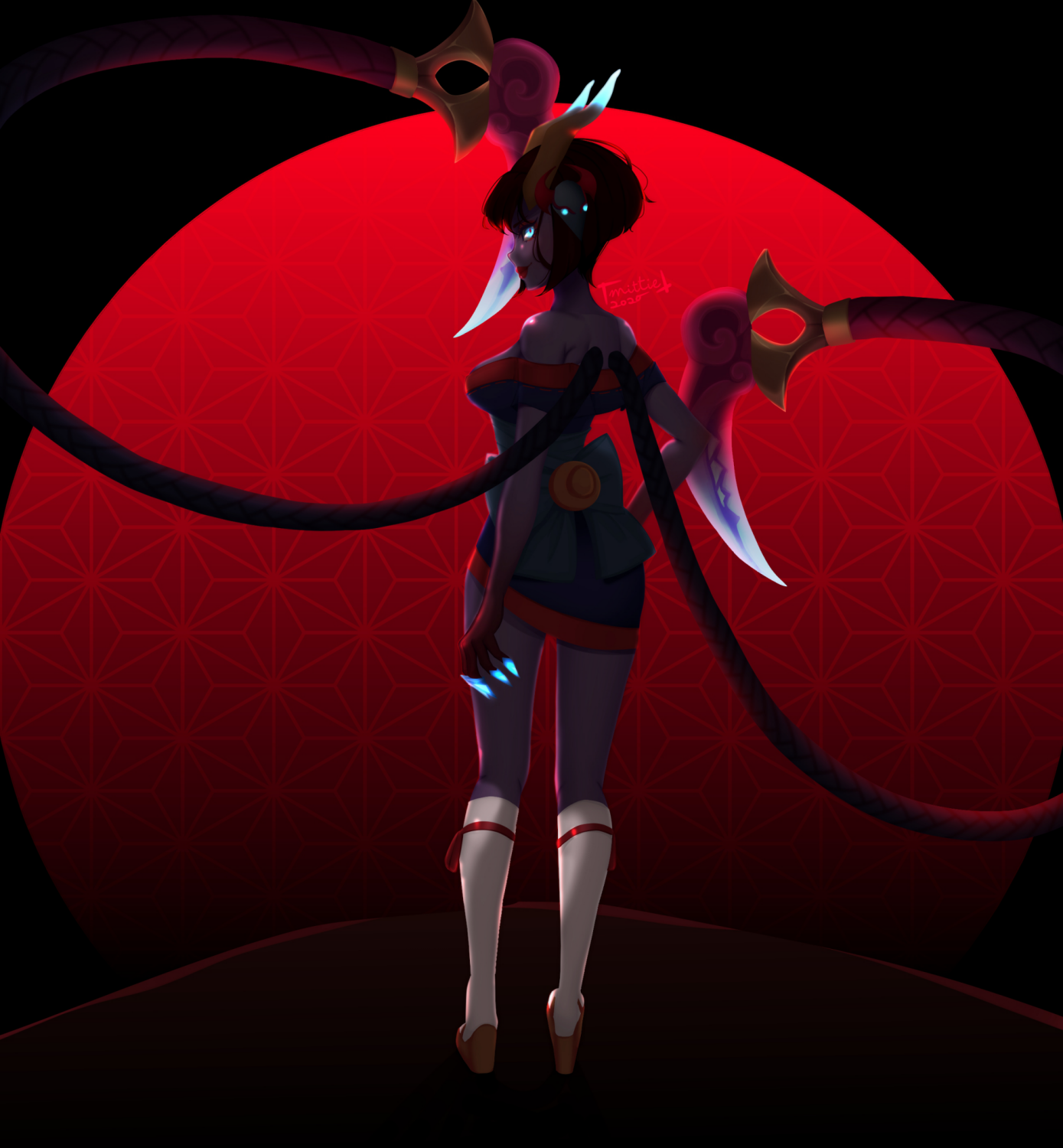 Blood Moon Evelynn Hyun Fei - Illustrations ART street