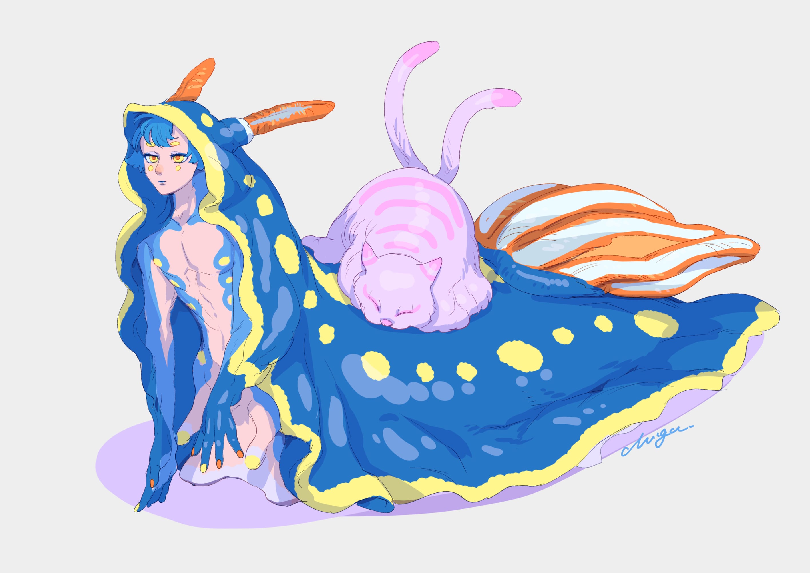 ウミウシくんとウミネコ チガサキユウ Illustrations Art Street