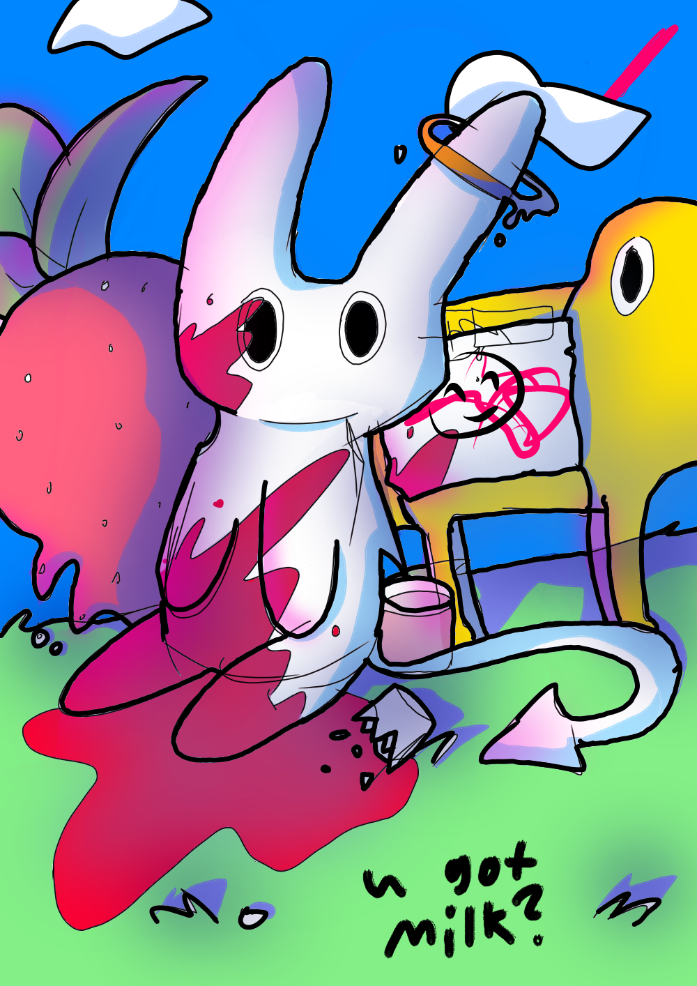 🍓Strawberry milk cult🍓 Ywwd Illustrations ART street