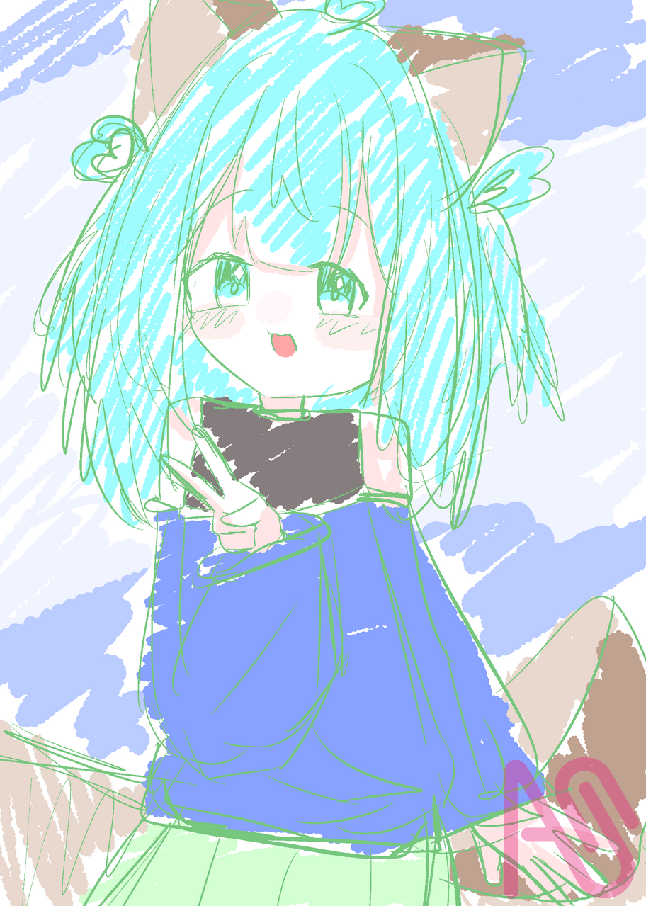 ラグガキ集〜 Illust of むいむぎ✌️😎✌️代選中‼️ girl doodle 代理 むぎ