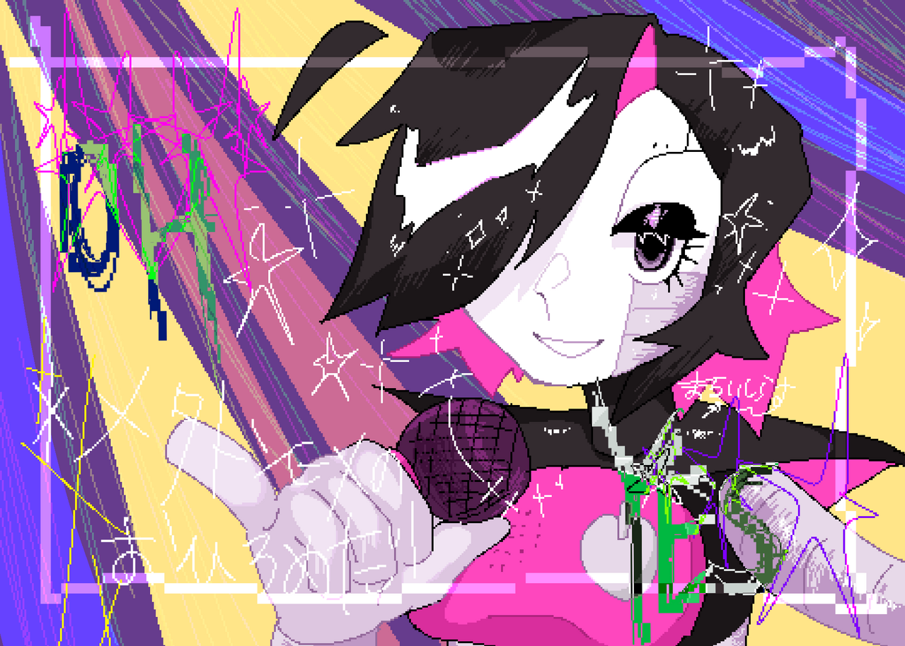 マキナニキ生誕！！！！！🥳🥳🥳 Illust of まるいしらす@代選中 medibangpaint undertale pixelart メタトンEX 落書き的なやつ まるのイラスト Mettaton 誕生日おめでとう
