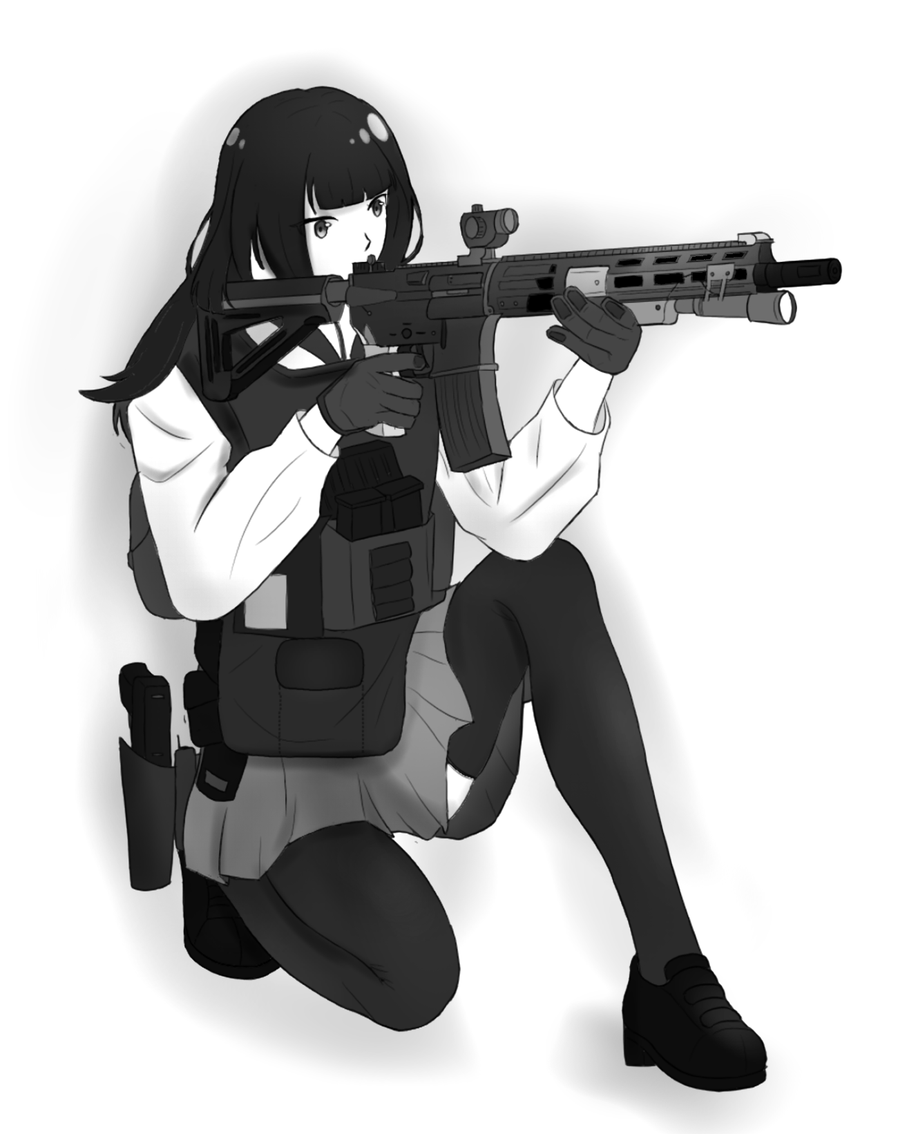 tactical girl Hao Le - イラスト ART street (アートストリート)