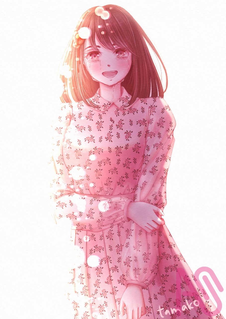 嬉し泣き Illust of たまこ girl ボブ 泣き顔 逆光 嬉し泣き