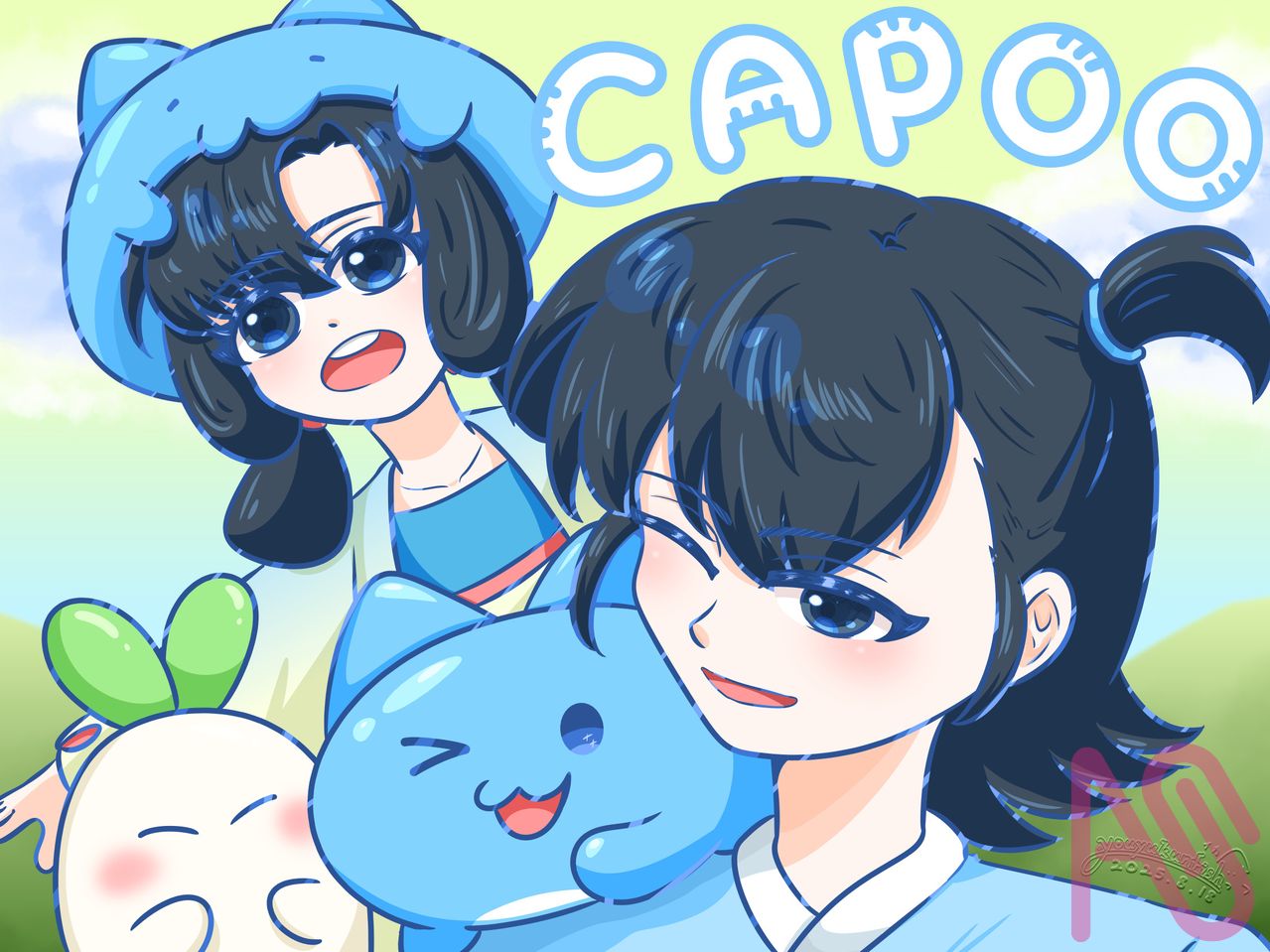 桃源深處有人家 X 貓貓蟲咖波 Illust of 魷魚君本魷 illustration 貓貓蟲咖波 咖波 桃源深處有人家