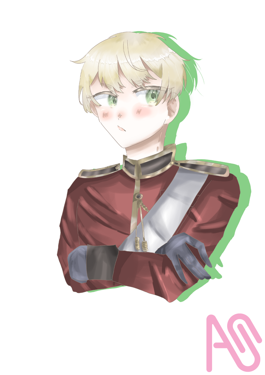 ヘタミュのうちわ用イラスト！ Illust of &night イギリス APH 可愛い男の子 ヘタミュ