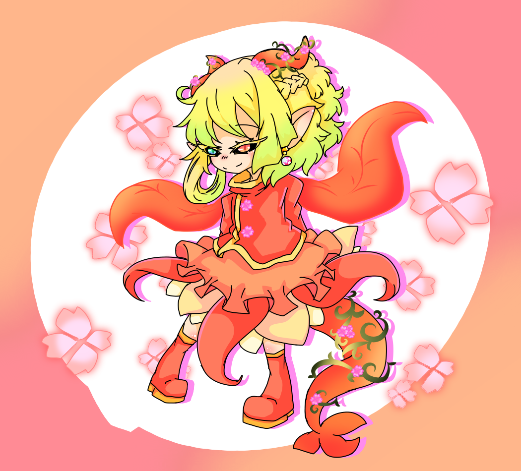 緋色の花妖精 ハナヤギ Illustrations Art Street