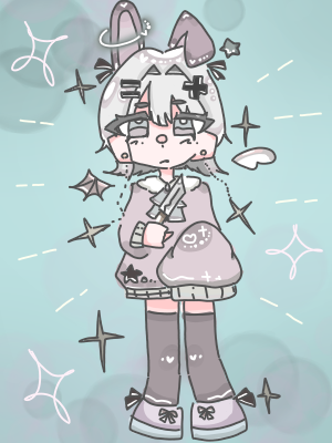 新代理ちゃん!!!!! Illust of 星密 りり✨💫＠代選中 medibangpaint うさちゃ￣(=∵=)￣