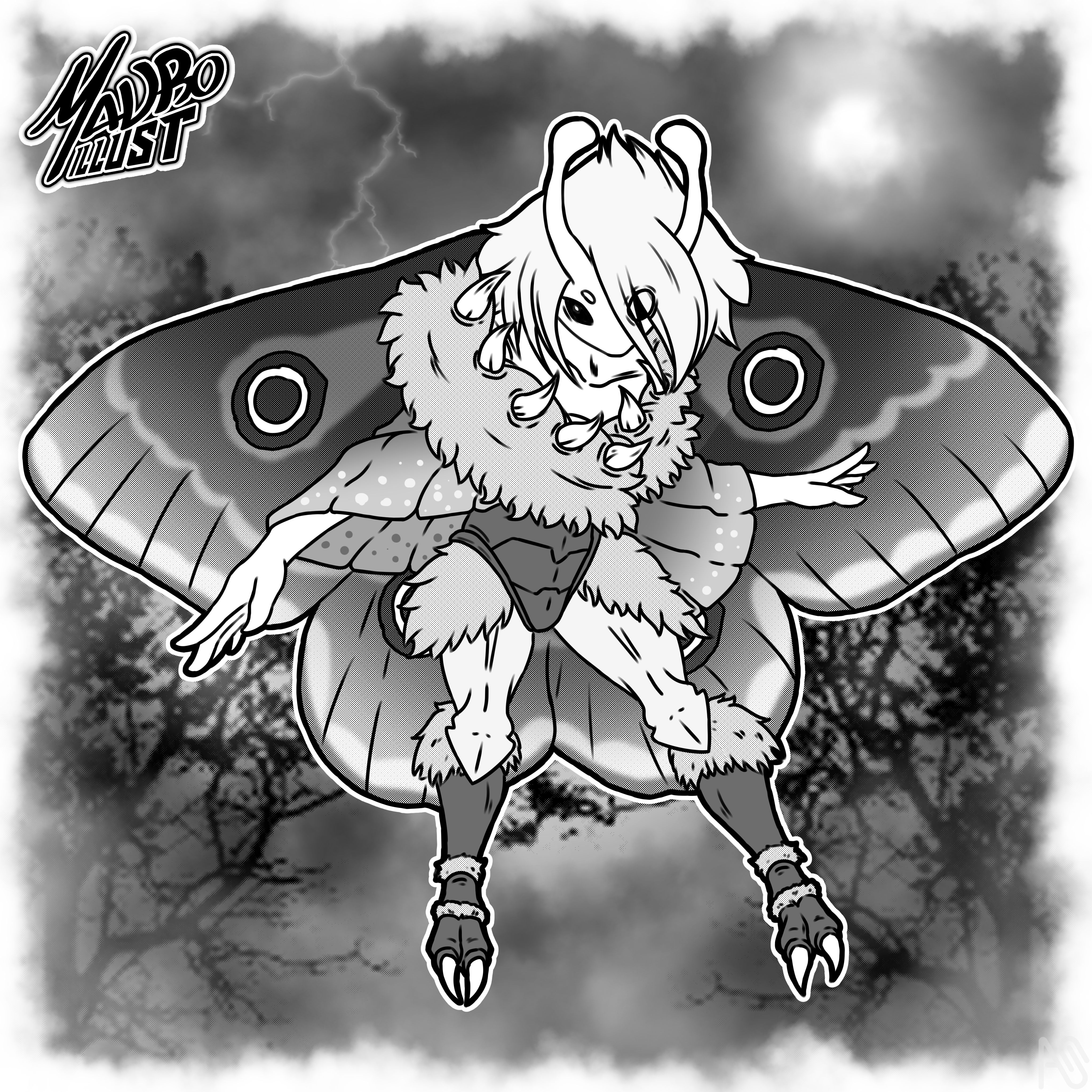 絵画 Moth Girl farp,x_large,wall_texture,