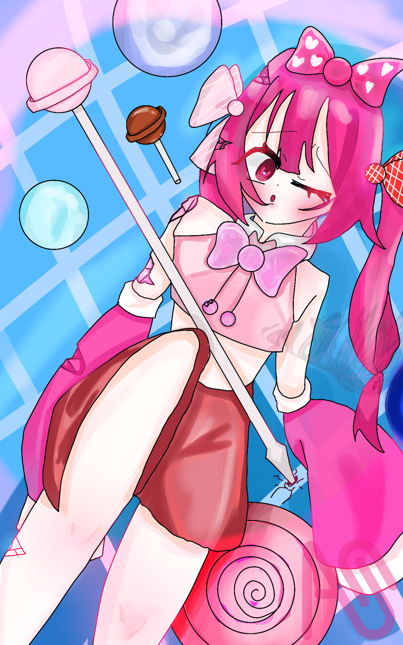 飴細工 Illust of 友達全員神絵師なねねさん ARTstreetMonthlyIllustrationContestMayThemeCandy oc 飴 飴細工 見てくれええ