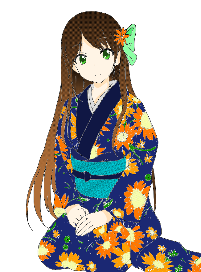 浴衣の女の子 Tasironn イラスト Art Street アートストリート