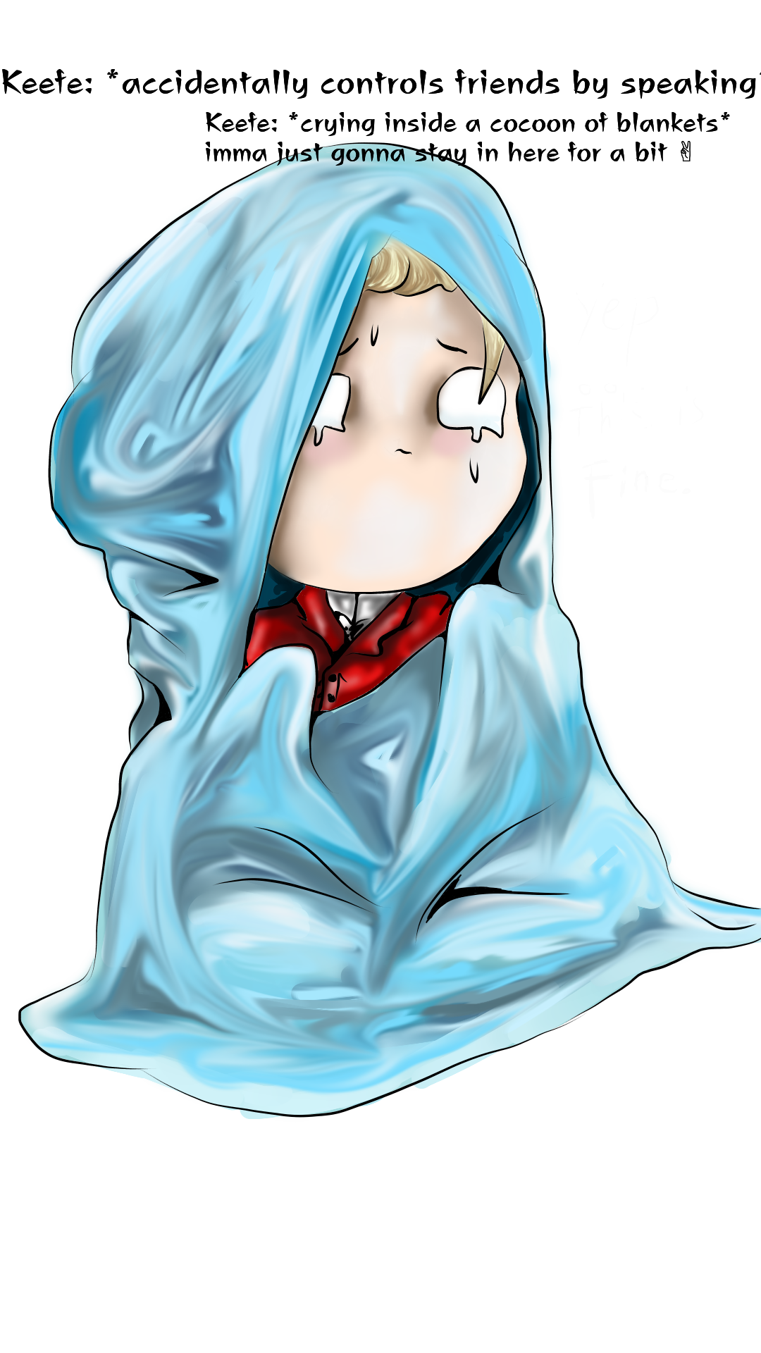 Blanket angst (Keefe from kotlc) Sherlockstardis Illustrations ART street