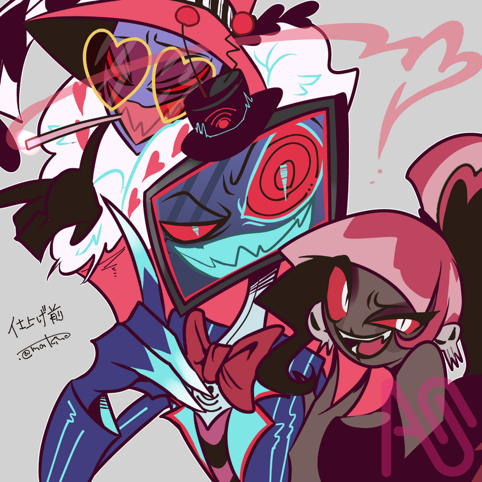 Hazbin Hotel-velvalvox makina. - Illustrations ART street