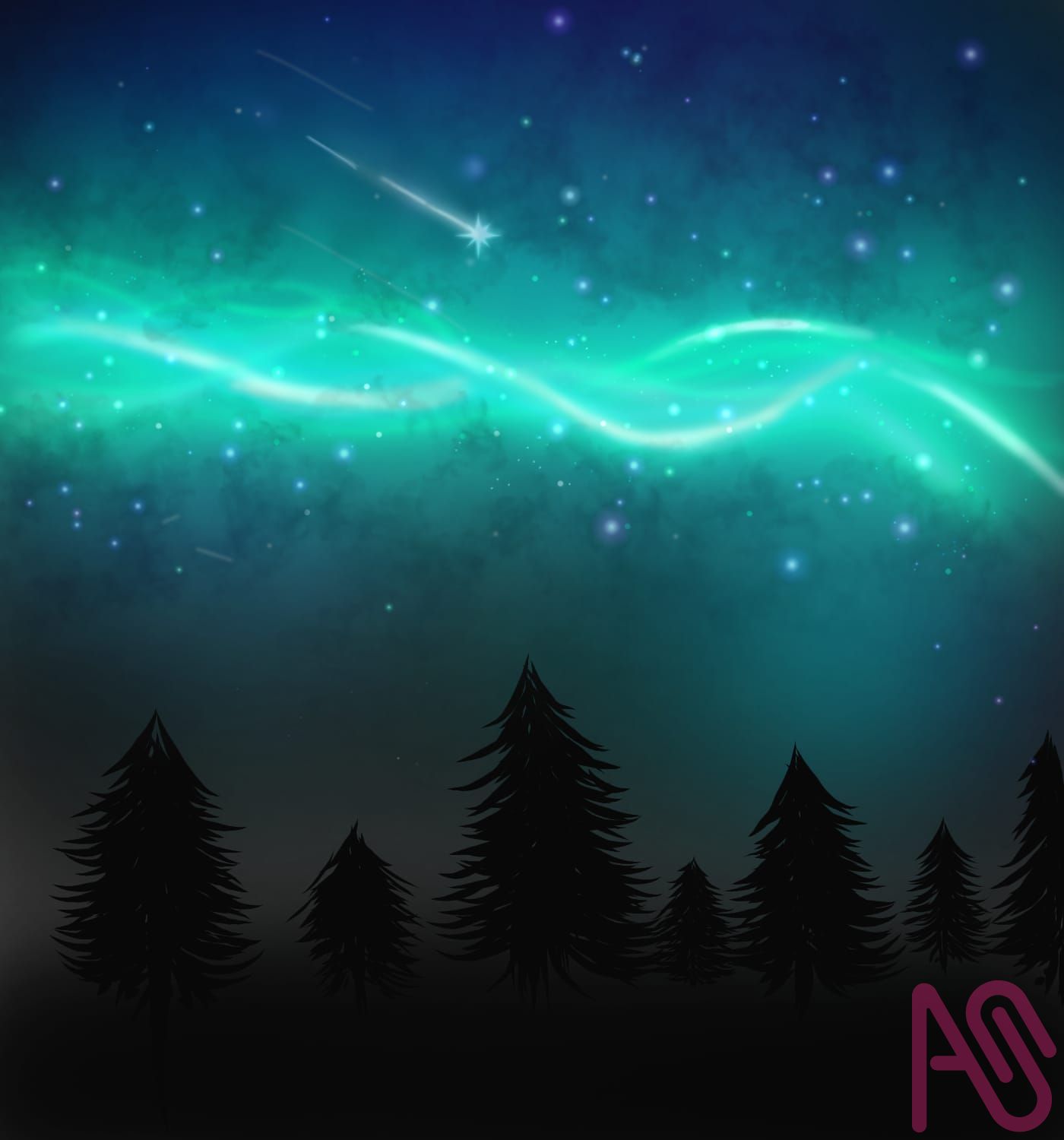 Winter night Ash - Illustrations ART street