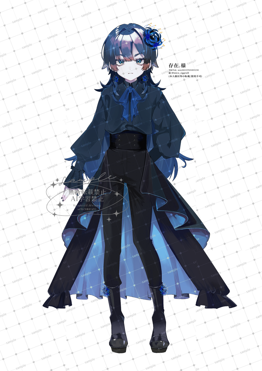 【依頼絵】存在 Illust of eggroll☆ 立ち絵 仕事絵 singer illustration ibispaint 依頼絵