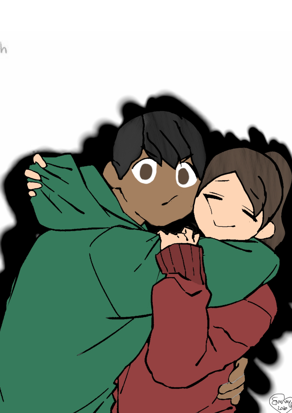 Overprotective boyfriend Aaronemerald_ Illustrations ART street