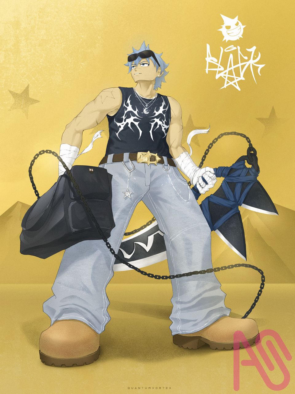 Black Star Streetwear! Illust of QuantumVortex fanart illustration art character digital boy SoulEater