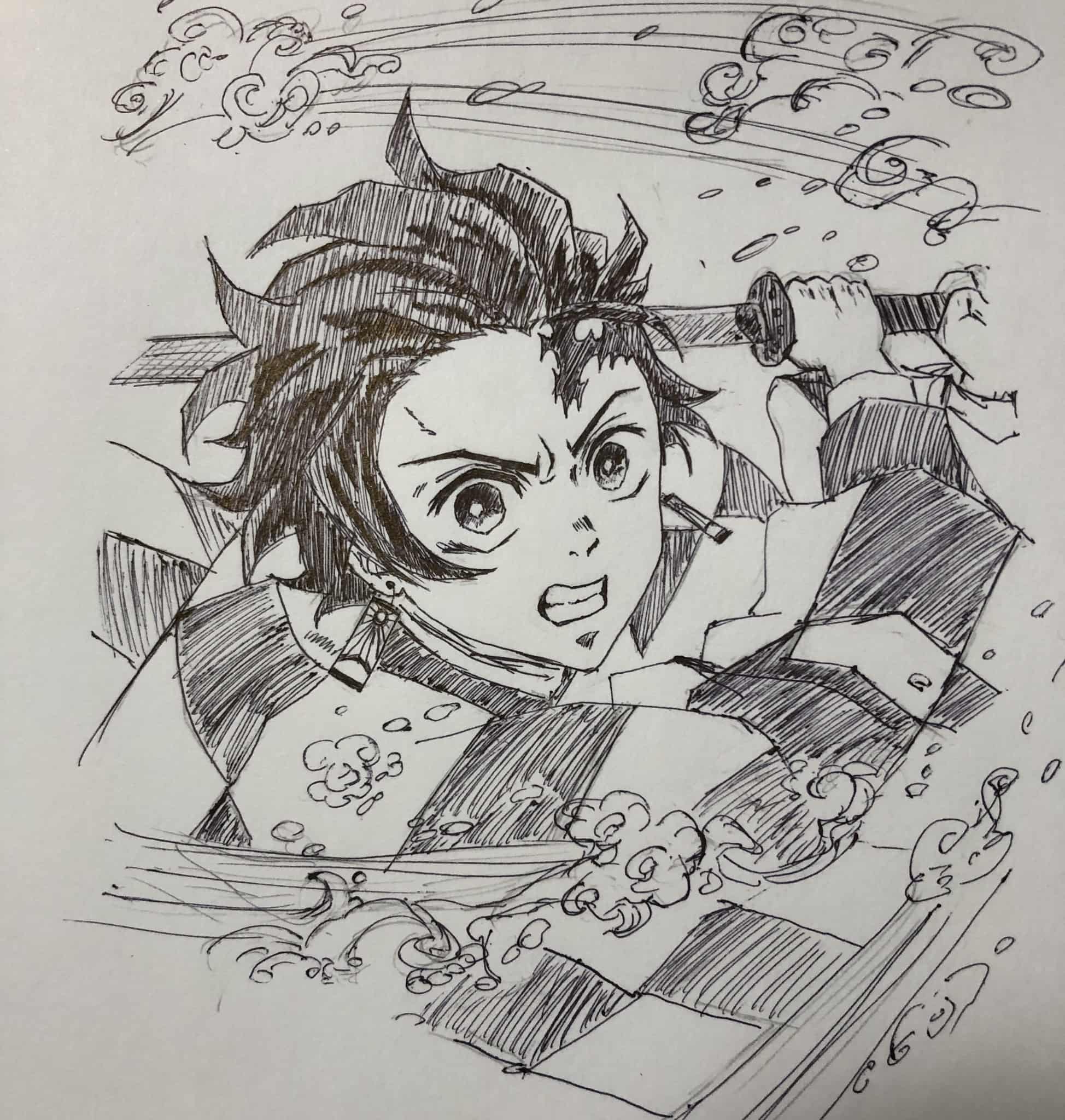 竈門炭治郎（ボールペン) 幸雪 - Illustrations ART street