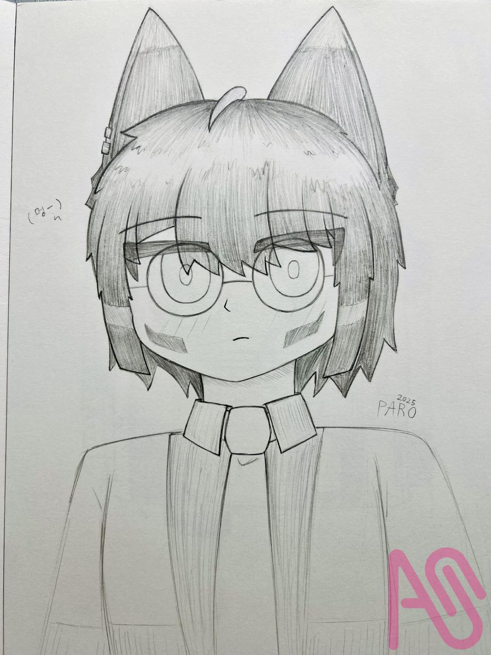 지난달. 무제. Illust of PARO 손그림