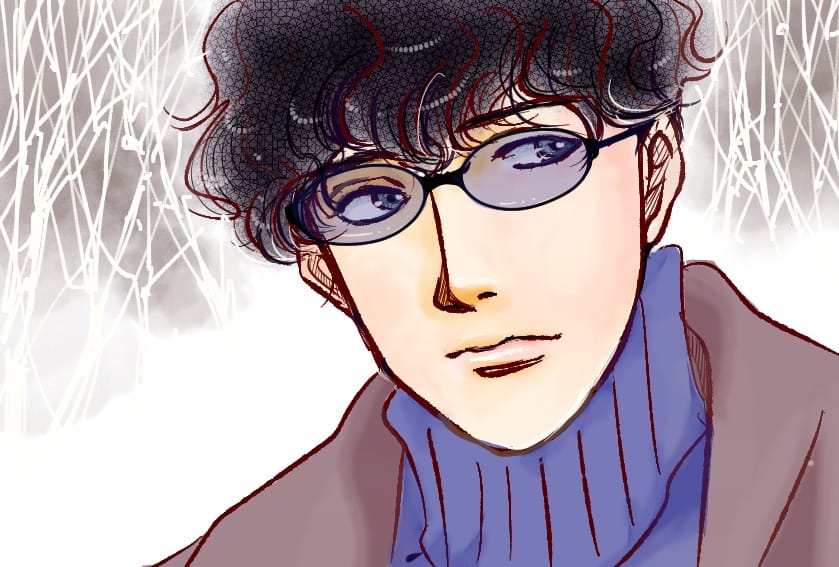 眼鏡男子 笑い猫 細村誠 Illustrations Art Street