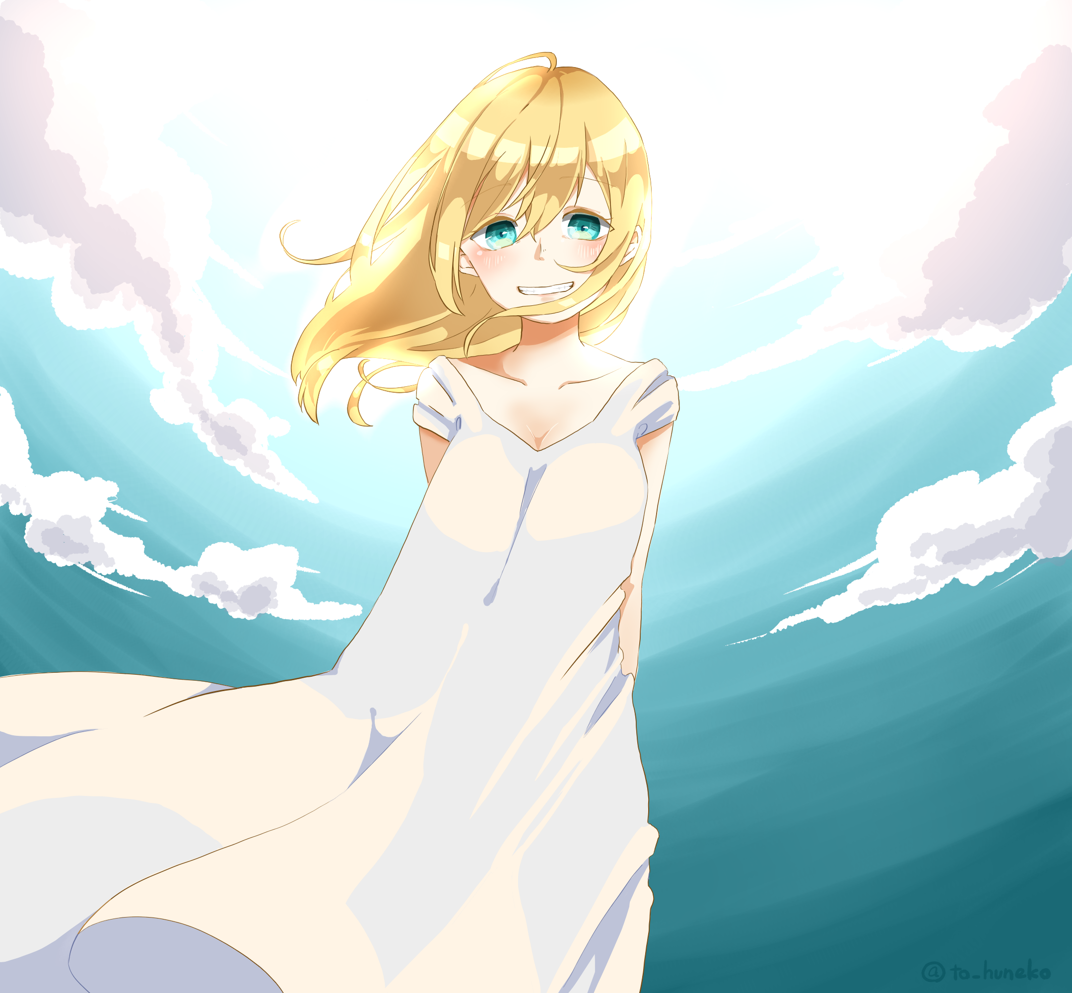 逆光と少女 流杜 Ruto イラスト Art Street アートストリート