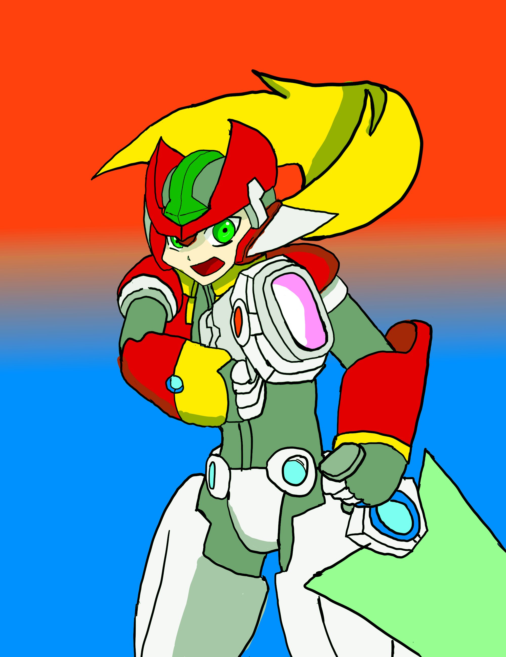 Megaman ZX meg Illustrations ART street