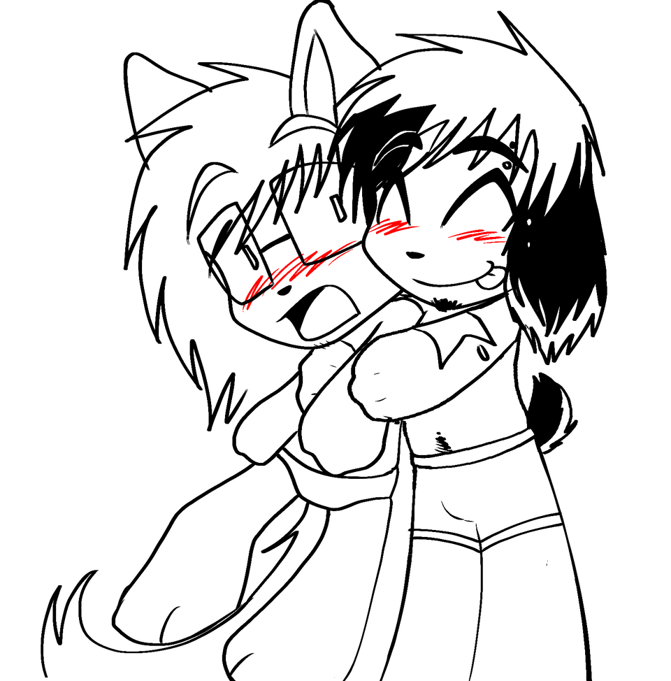 I LOVE GAY PEOPLE Illust of Rikki furry Gay furryoc Sigma furryartist AustralianKnots Pee_your_pants editthistagplz