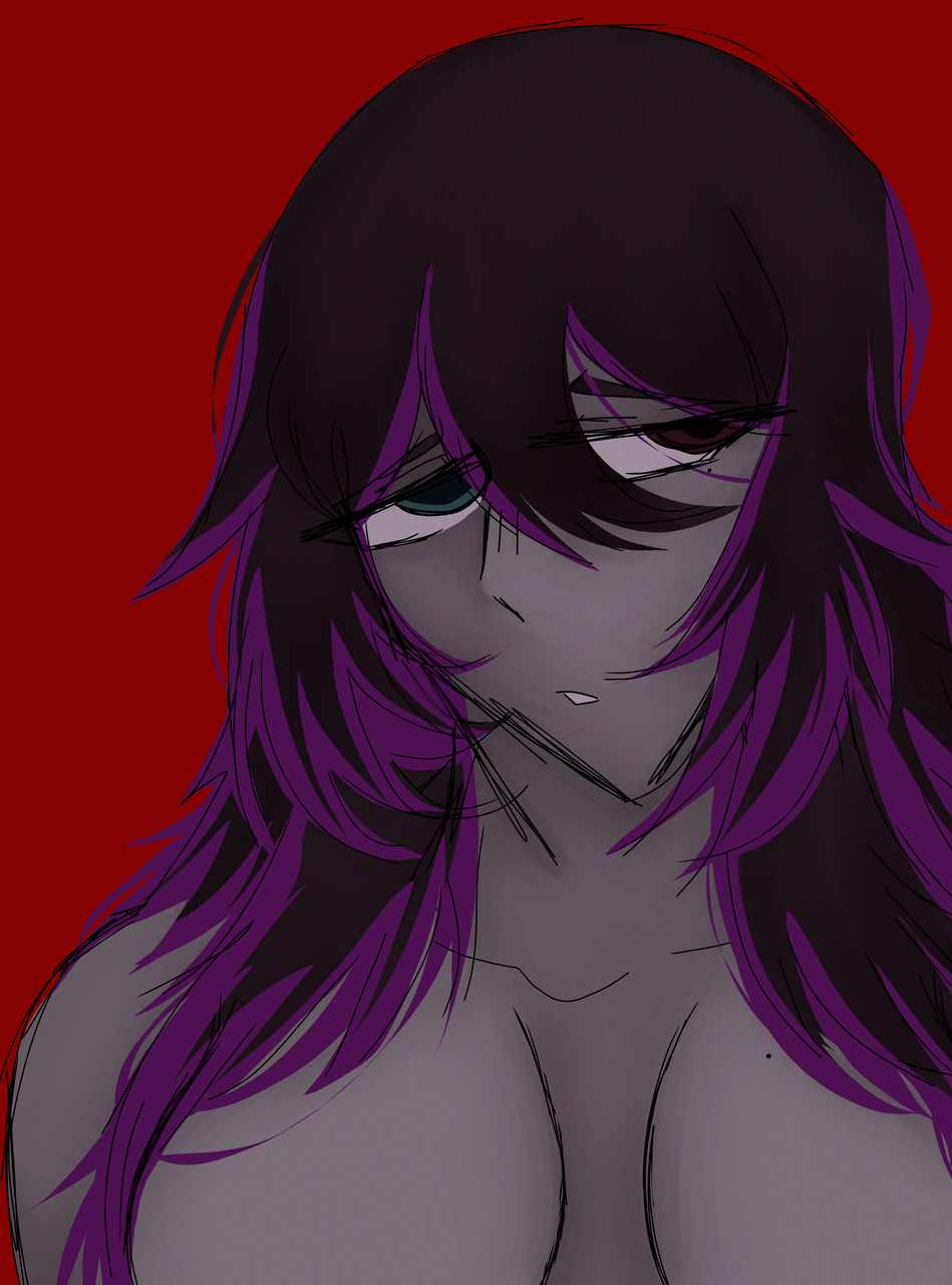 HELLO KITTY KAT Illust of ☆★ Wh0rr0R ⛧♱ anime game digital oc book animegirl animestyle ibispaint BEDOFROZES Trannysadness